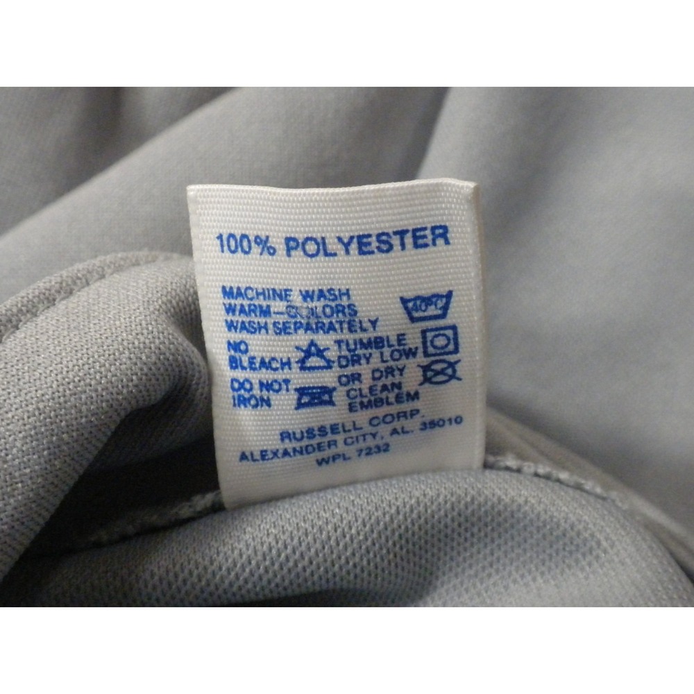 Russell Athletic Baseball Jersey L Gray Blank Button Down Vintage MLB Model USA - Picture 9 of 9